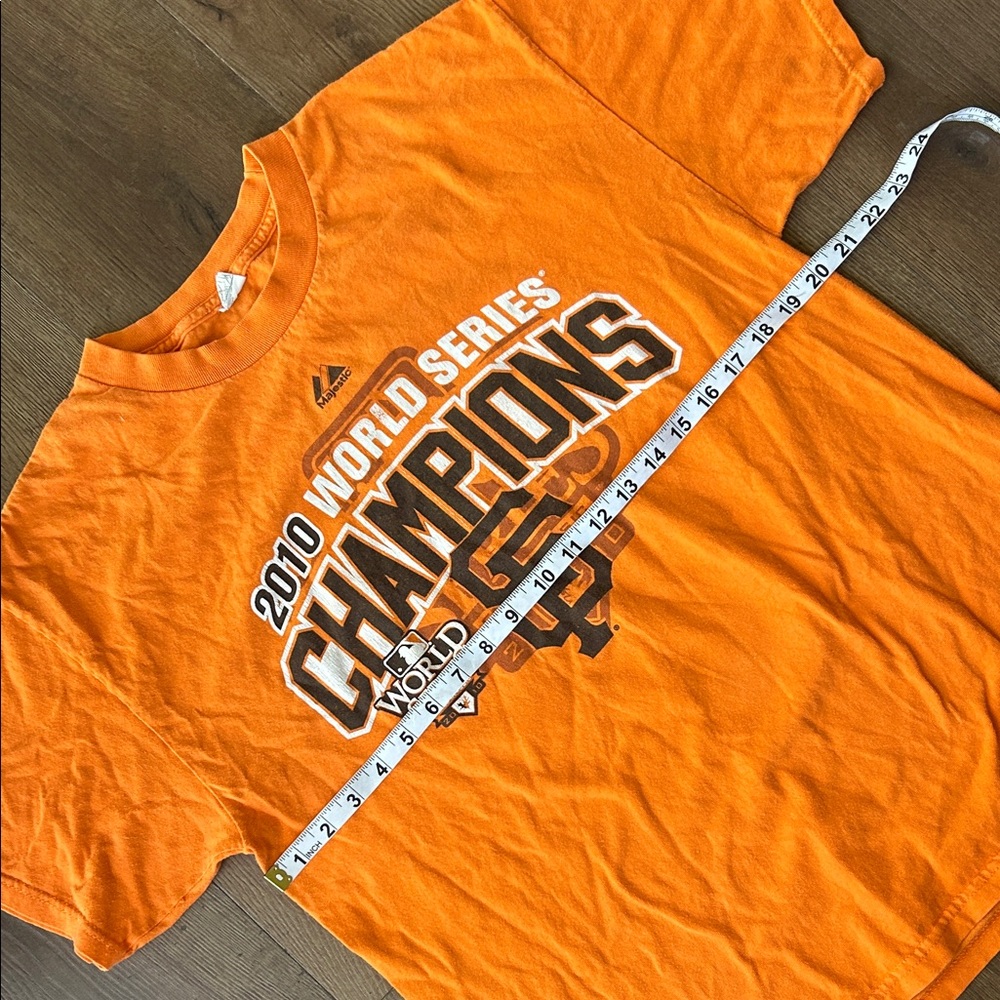 Majestic Orange San Francisco Giants 2010 Champions Graphic Tee !! Large - Picture 3 of 6